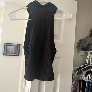 kendall and kylie cropped turtle neck tank top